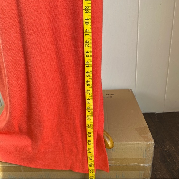 RARE Vintage Nina Charles 2-Piece Sweater Cardigan and Maxi Dress Orange | L - Picture 14 of 16